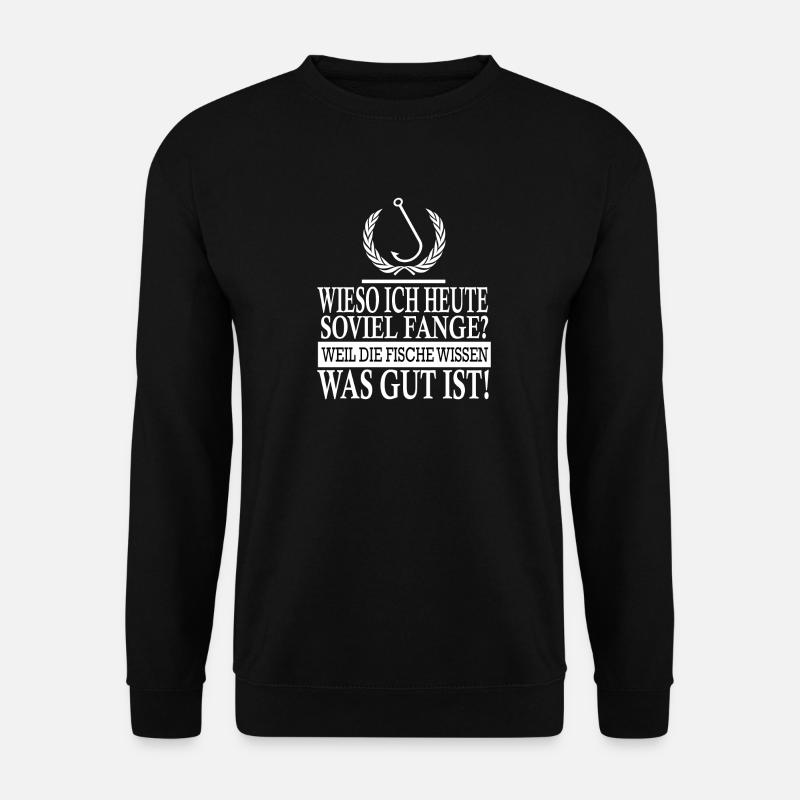 Angler - Unisex Pullover - Schwarz
