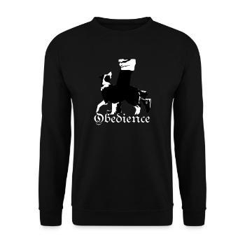 Obedience,Collie,Border Collie,Hundesport, - Unisex Pullover - Schwarz - Vorne - Alina (178cm) & Michal (187cm)