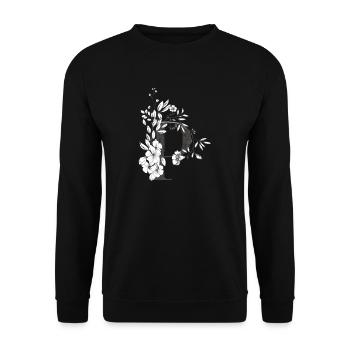 Letter P - Unisex Sweatshirt - black - Front - Alina (178cm) & Michal (187cm)