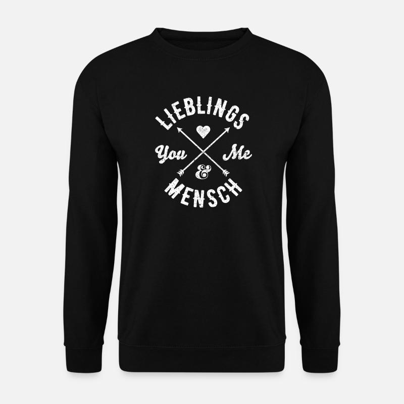 Lieblingsmensch Freunde Liebling Geschenk Chrismas - Unisex Pullover - Schwarz