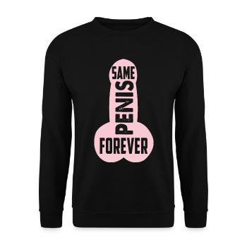 Wedding wife penis funny gift JGA - Unisex Sweatshirt - black - Front - Alina (178cm) & Michal (187cm)