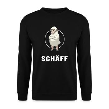 Chef (Schäff) Teamleiter Boss Führungskraft CEO - Unisex Pullover - Schwarz - Vorne - Alina (178cm) & Michal (187cm)