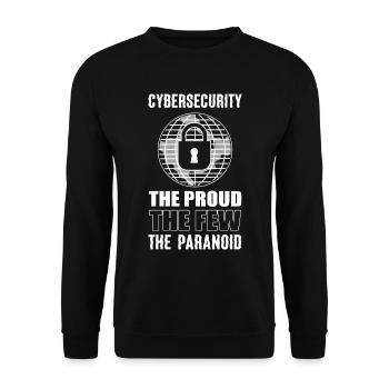 Internet-Sicherheit Codierer - Unisex Pullover - Schwarz - Vorne - Alina (178cm) & Michal (187cm)