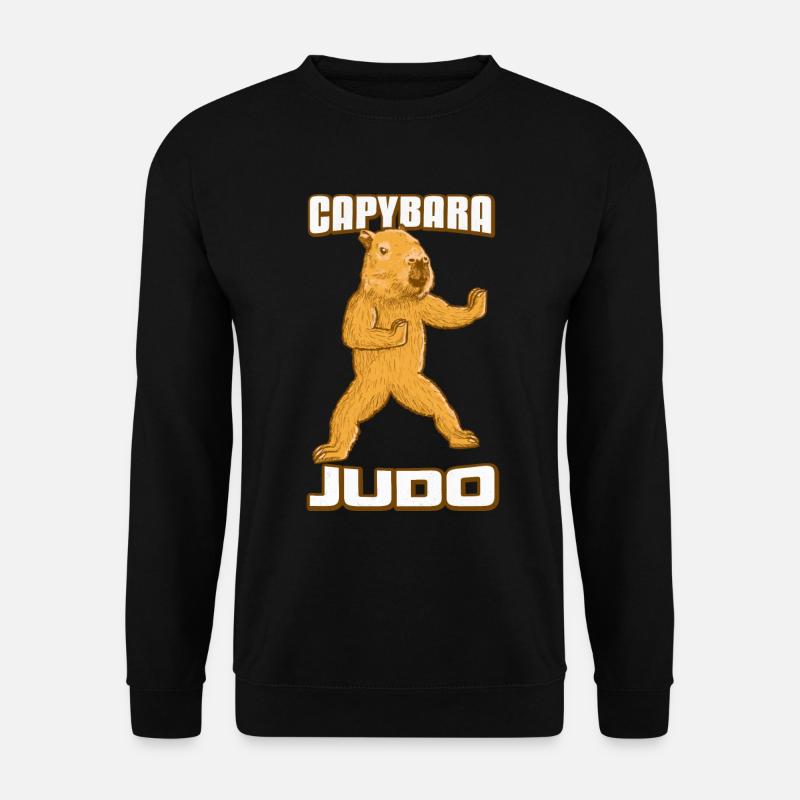 Capybara Judo - Unisex Sweatshirt - black