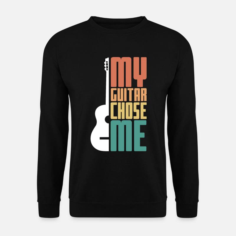 Gitarre Kinder bunt - Unisex Pullover - Schwarz