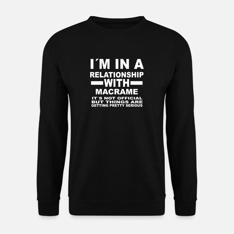 relationship with MACRAME - Unisex Sweatshirt - black