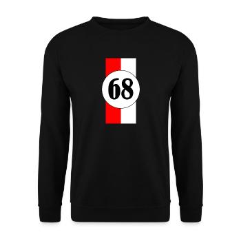 Alsace Haut Rhin 68 logo T-shirt - Unisex Pullover - Schwarz - Vorne - Alina (178cm) & Michal (187cm)