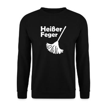 Hot Sexy Power - Heißer Feger - Unisex Pullover - Schwarz - Vorne - Alina (178cm) & Michal (187cm)