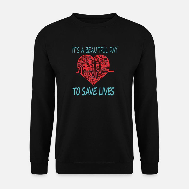 Krankenschwester-Doktor Sanitäter (Sanitäter-Krankenschwester) - Unisex Pullover - Schwarz
