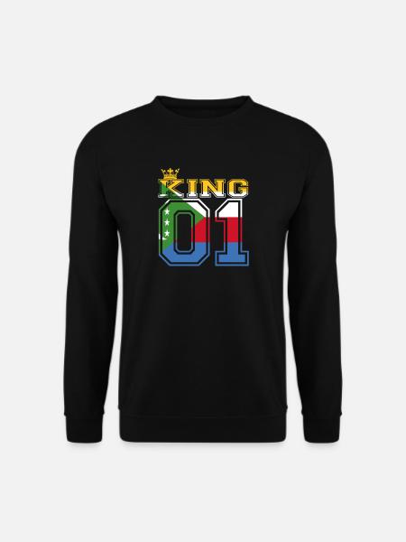 roi partenaire du pays 01 prince Comores - Sweat-shirt Unisexe - noir