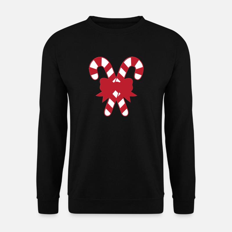 candy cane - Unisex Sweatshirt - black