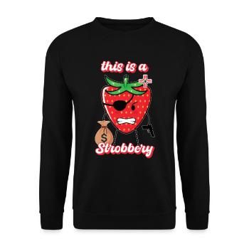 Ceci est un cadeau strobbery - Sweat-shirt Unisexe - noir - Devant - Alina (178cm) & Michal (187cm)