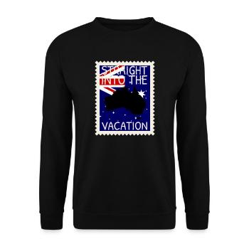 Drapeau australien sous drapeau australien - Sweat-shirt Unisexe - noir - Devant - Alina (178cm) & Michal (187cm)
