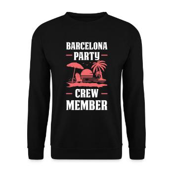 Équipe de fête de Barcelone - Sweat-shirt Unisexe - noir - Devant - Alina (178cm) & Michal (187cm)
