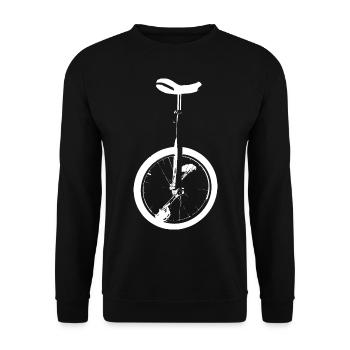 Einrad - Unisex Pullover - Schwarz - Vorne - Alina (178cm) & Michal (187cm)