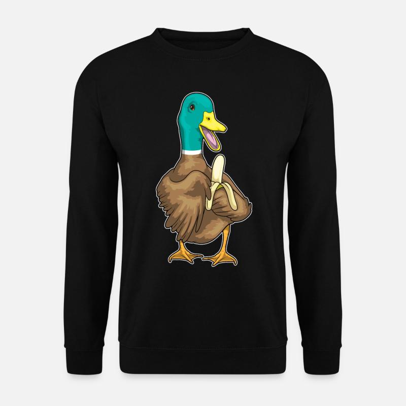 Canard Banane - Sweat-shirt Unisexe - noir
