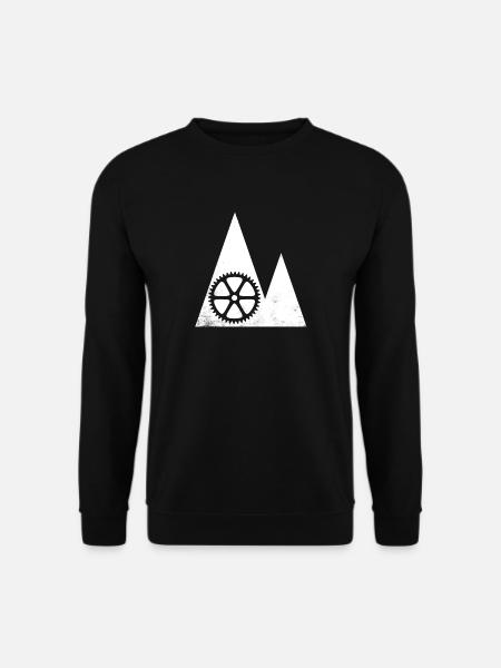 FAHRRAD BERGE DOWNHILL KETTENBLATT COOLES SHIRT - Unisex Pullover - Schwarz