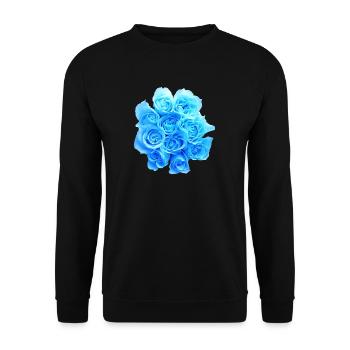 daffodils roses rosen blumen flowers tulips tulpen - Unisex Pullover - Schwarz - Vorne - Alina (178cm) & Michal (187cm)