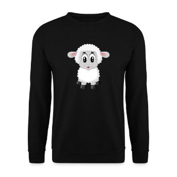 moutons doux! - Sweat-shirt Unisexe - noir - Devant - Alina (178cm) & Michal (187cm)
