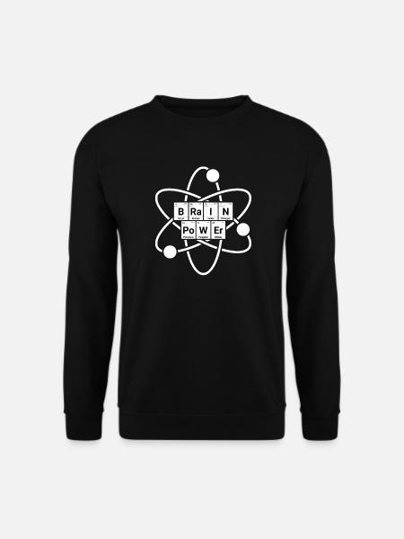 Brain Power Atom Chemistry - Bluza unisex - czarny