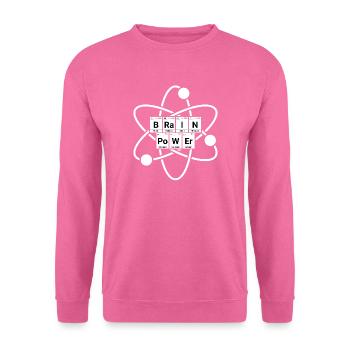 Brain Power Atom Chemistry - Unisex Sweatshirt - pink - Front