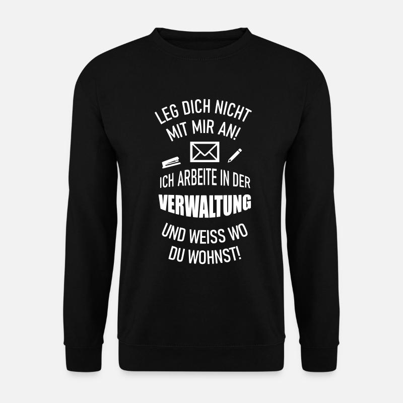 Verwaltungsangestellte Büro Praxis Rezeption Firma - Unisex Pullover - Schwarz