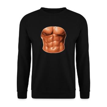 sechs Pac - Unisex Pullover - Schwarz - Vorne - Alina (178cm) & Michal (187cm)