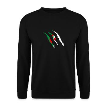 Cadeau griffe natif Algérie Wildland - Sweat-shirt Unisexe - noir - Devant - Alina (178cm) & Michal (187cm)