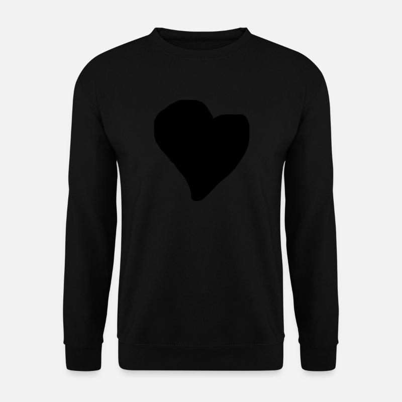 Cuore Cuore Nero Un Cuore per Te Regalo - Felpa unisex - nero