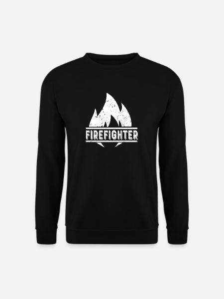 Firefighter Firefighting Feuer Feuerwehr Brand - Unisex Pullover - Schwarz