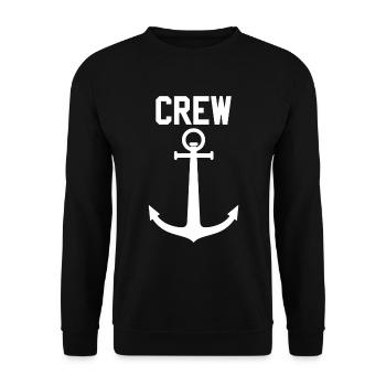 Segeln Anker Schiff - Unisex Pullover - Schwarz - Vorne - Alina (178cm) & Michal (187cm)