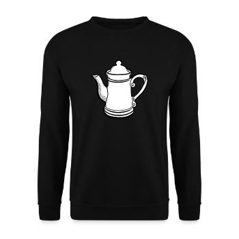 tee tea breakfast breakfast coffee17 - Unisex Sweatshirt - black - Front - Alina (178cm) & Michal (187cm)