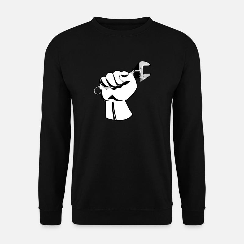 Artisan tool wrench gift - Unisex Sweatshirt - black