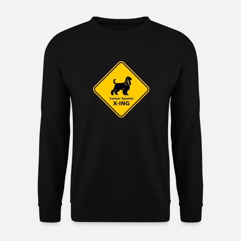Bouclier « Cocker Spaniel X-ING » - Sweat-shirt Unisexe - noir