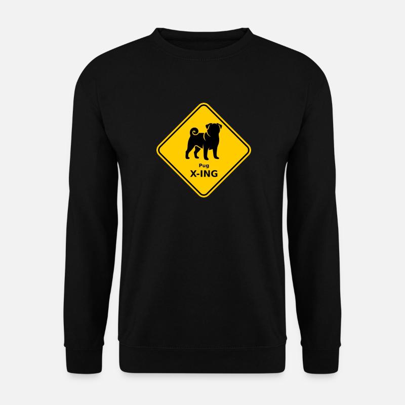 Signe « Pug X-ING » - Sweat-shirt Unisexe - noir
