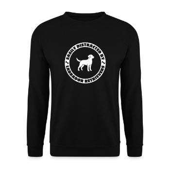 Facilement distrait par les Labrador Retrievers - Sweat-shirt Unisexe - noir - Devant - Alina (178cm) & Michal (187cm)