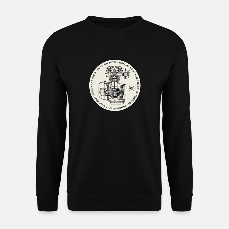 AWO Tour engine light gray - Unisex Sweatshirt - black