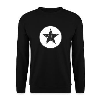 Étoile en noir - Sweat-shirt Unisexe - noir - Devant - Alina (178cm) & Michal (187cm)