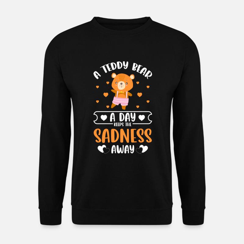 Bär Kindheit Kinder Niedlich - Unisex Pullover - Schwarz