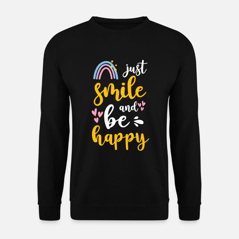 Glück Positiv Urlaub - Unisex Pullover - Schwarz