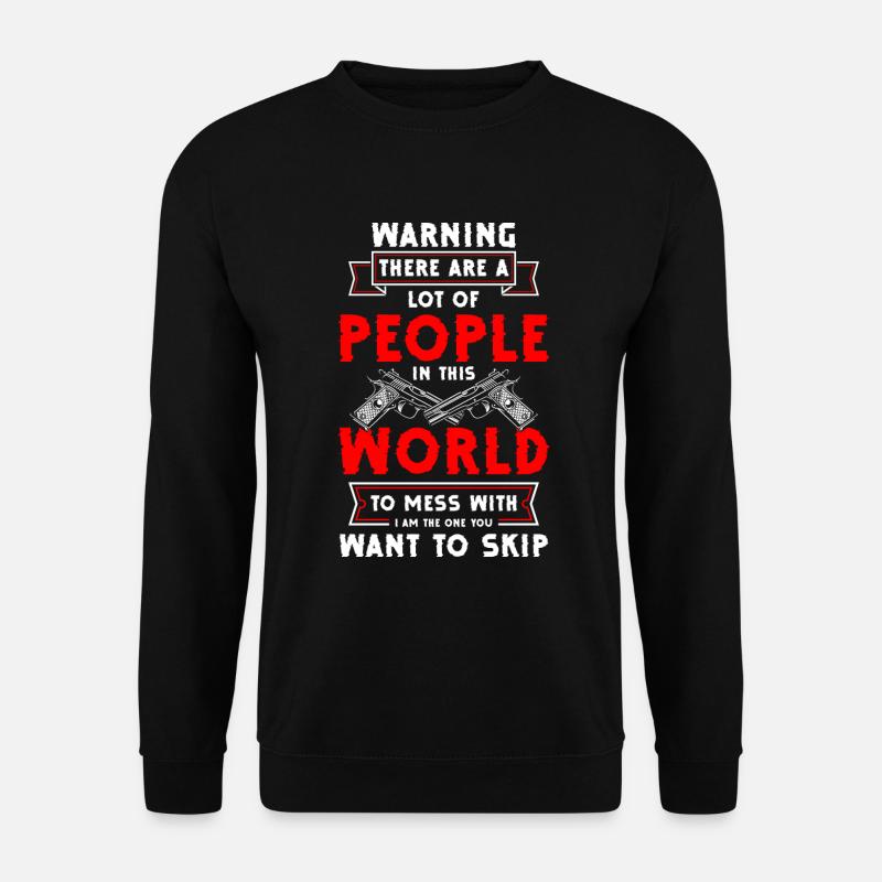 Pistole Munition Freiheit - Unisex Pullover - Schwarz