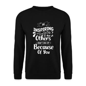 Arbeit Karriere Firma Team - Unisex Pullover - Schwarz - Vorne - Alina (178cm) & Michal (187cm)