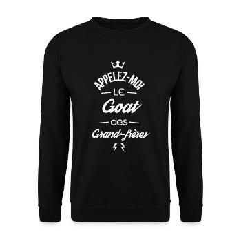 Appelez moi le Goat des Grand frères - Sweat-shirt Unisexe - noir - Devant - Alina (178cm) & Michal (187cm)
