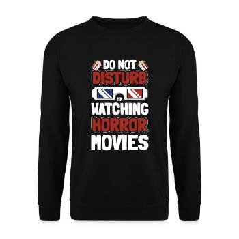 Kino Filmklappe Filmfestival Festival - Unisex Pullover - Schwarz - Vorne - Alina (178cm) & Michal (187cm)