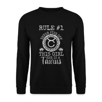 Étoiles de superstition de l’horoscope - Sweat-shirt Unisexe - noir - Devant - Alina (178cm) & Michal (187cm)