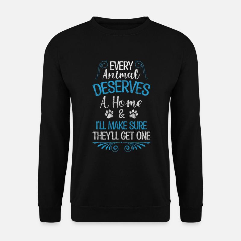 Tierschutz Retter Bewegung - Unisex Pullover - Schwarz