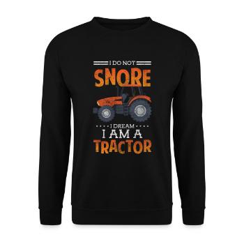 Tractor Attachment Tractor Country Life - Unisex Sweatshirt - black - Front - Alina (178cm) & Michal (187cm)