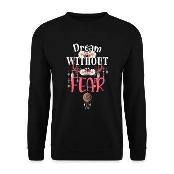 Dream mystical sleep - Unisex Sweatshirt - black - Front - Alina (178cm) & Michal (187cm)