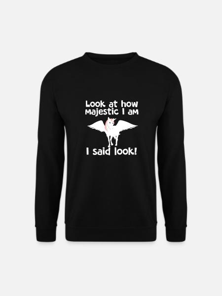 Einhorn Unicorn - Unisex Pullover - Schwarz