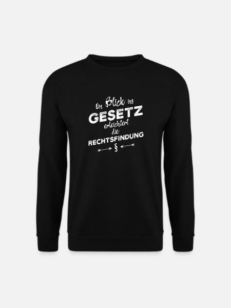 Ein Blick ins Gesetz ... und so weiter - Unisex Pullover - Schwarz